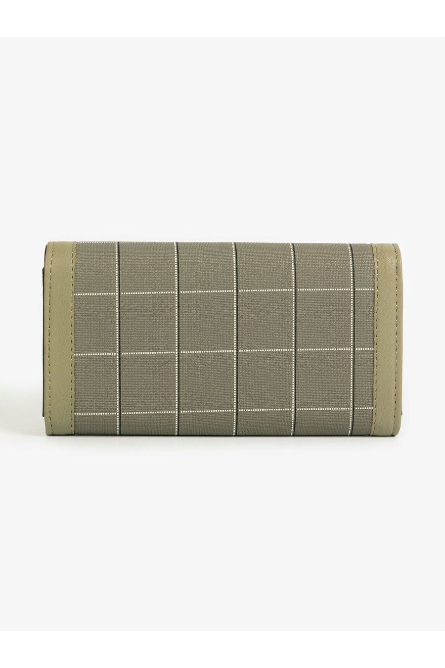 Effortless Elegance Quilted Wallet In Olive Rexine