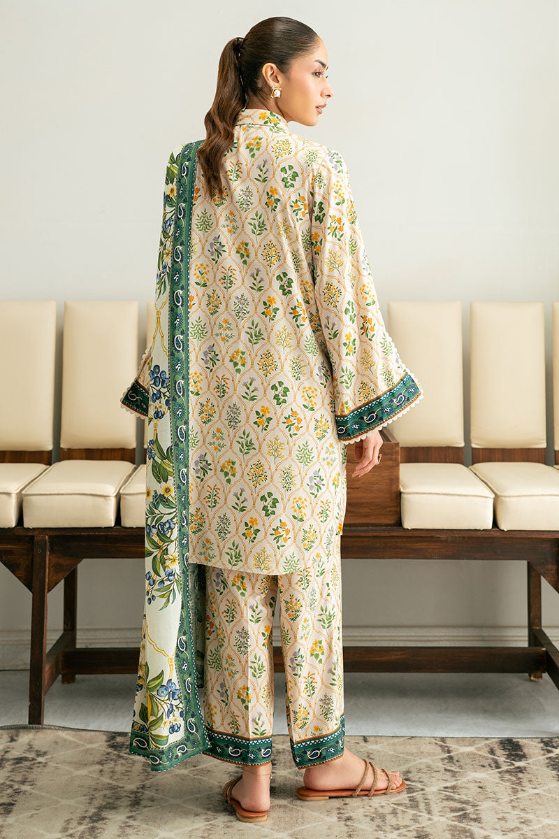 LEMON DROP-3PC (SHIRT, TROUSER & DUPATTA) - Pehnaawaa
