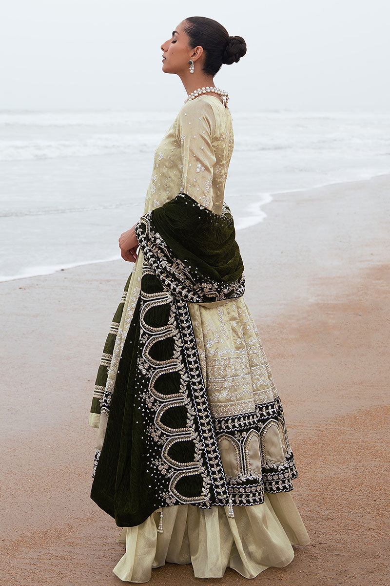 MIRAGE AURA-3PC TISSUE EMBROIDERED PRET - Pehnaawaa