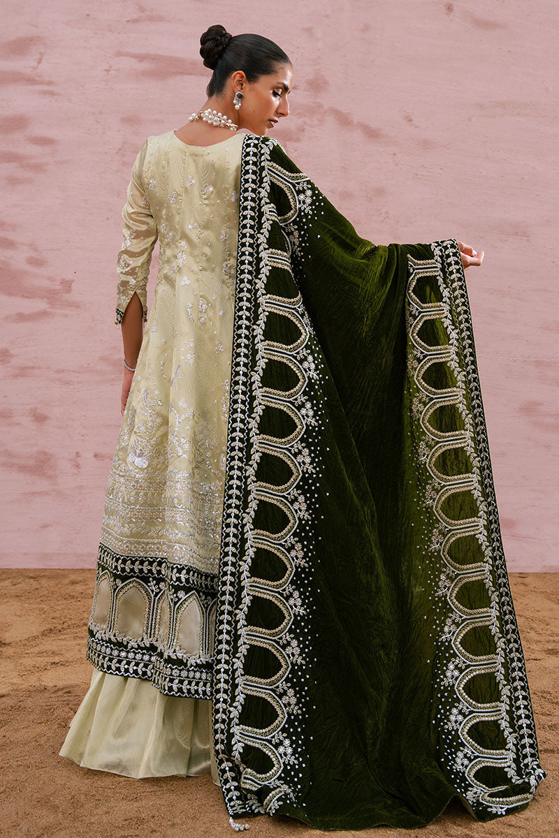 MIRAGE AURA-3PC TISSUE EMBROIDERED PRET - Pehnaawaa