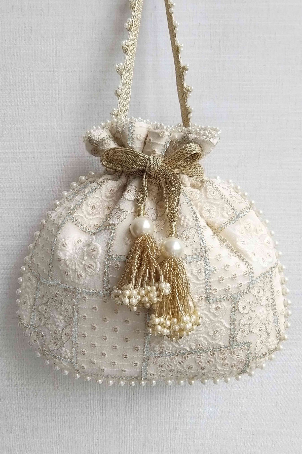 Embroidered Mosaic Potli Bag