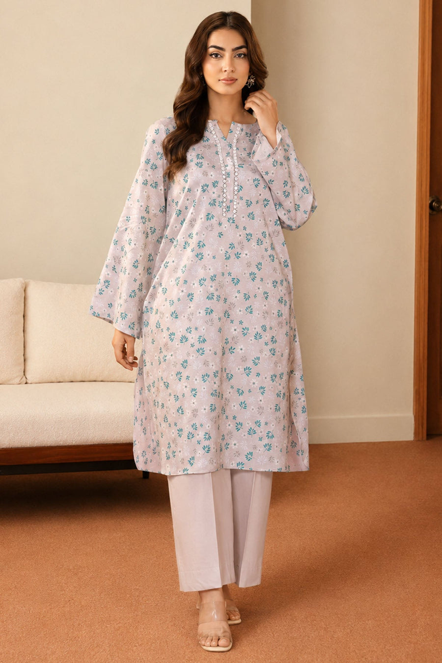 Yuri Digital Printed Lawn 2-Piece Ready-to-Wear Suit