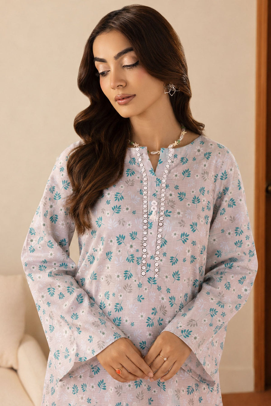Yuri Digital Printed Lawn 2-Piece Ready-to-Wear Suit