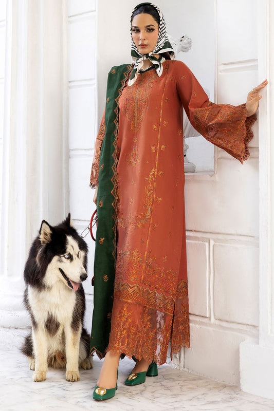 Perisa Embroidered Khaddar 3-Piece Winter Suit | 4997