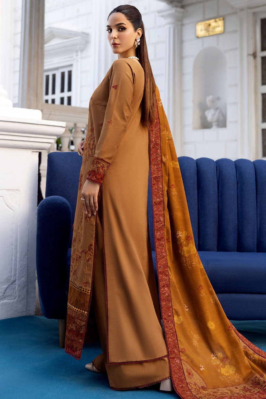 Bazif Embroidered Khaddar 3-Piece Winter Suit | 4998