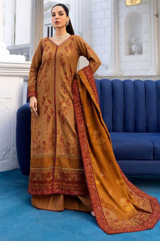 Bazif Embroidered Khaddar 3-Piece Winter Suit | 4998
