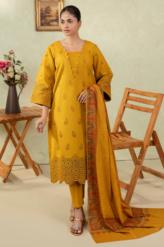 Sai Embroidered Khaddar 3-Piece Winter Suit | 5695