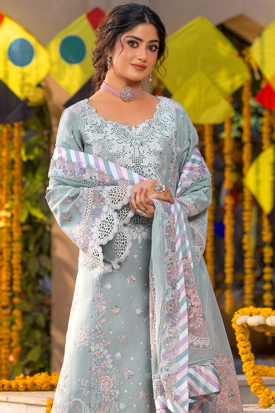 5921-DEW EMBROIDERED LAWN UNSTITCHED