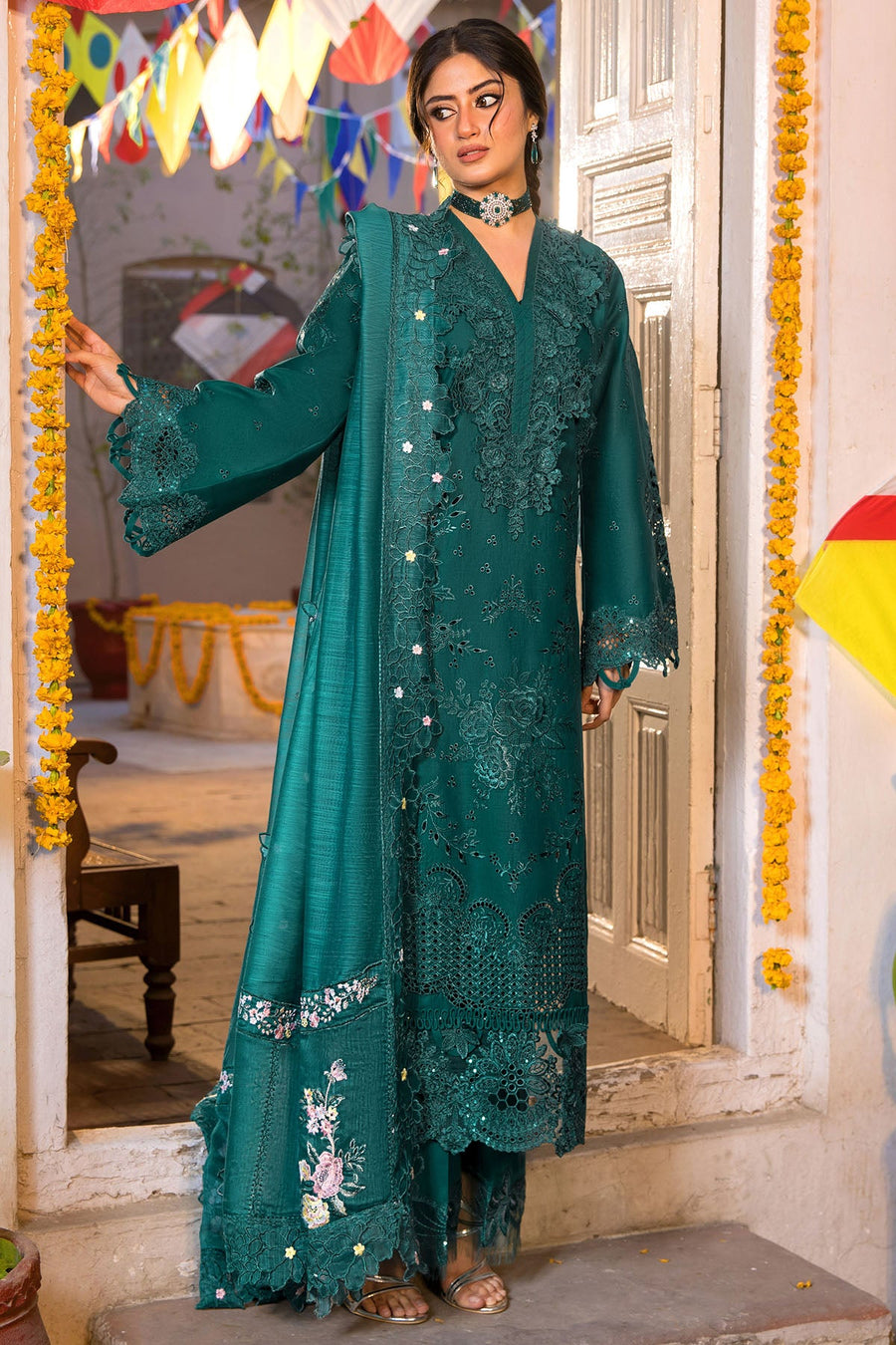5926-HUES EMBROIDERED LAWN UNSTITCHED