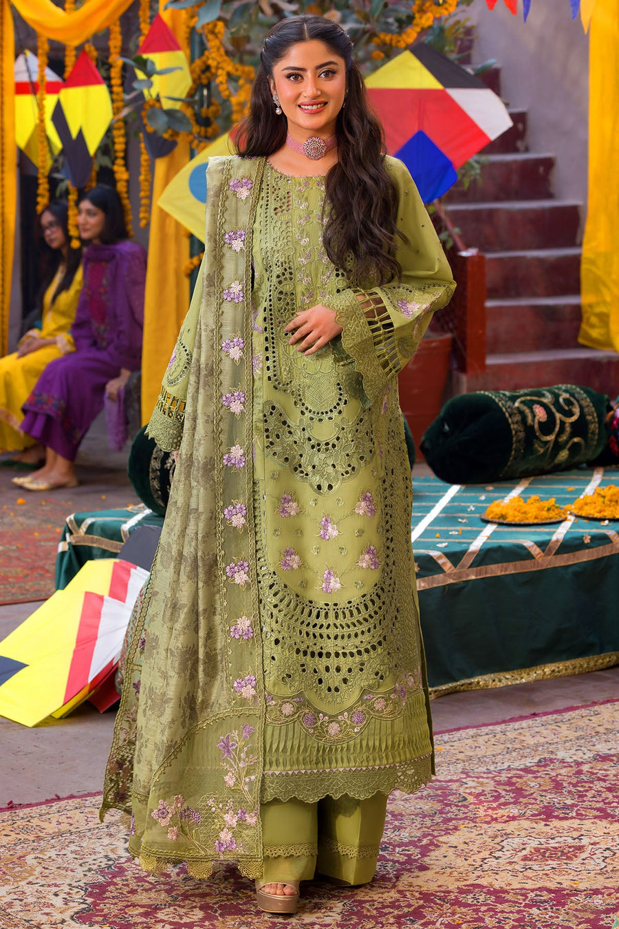 5932-NISA EMBROIDERED LAWN UNSTITCHED