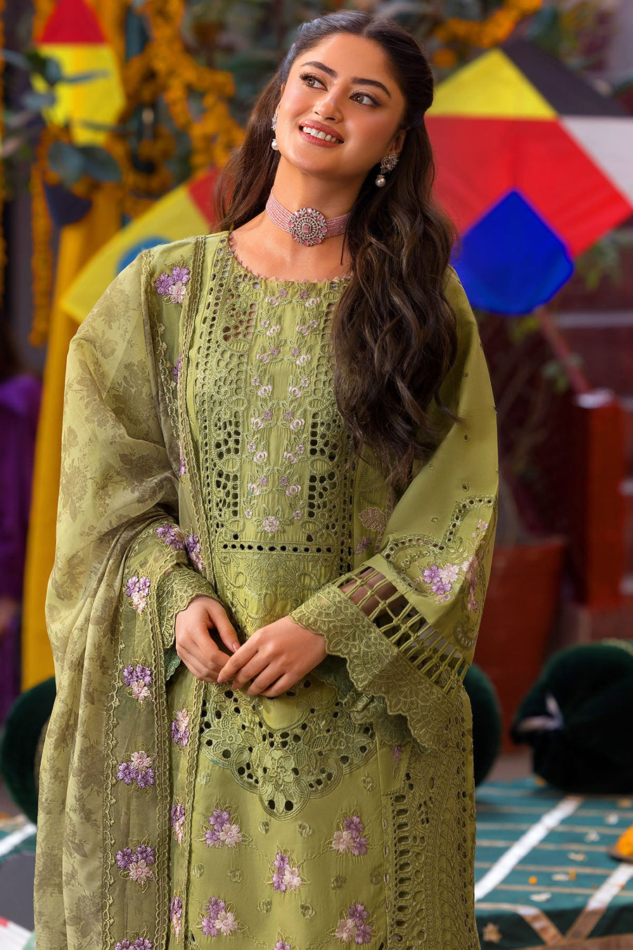 5932-NISA EMBROIDERED LAWN UNSTITCHED