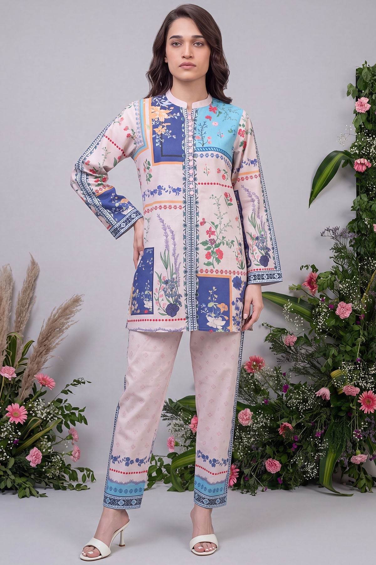 Live Digital Printed Cambric 2-Piece Co-Ord Set