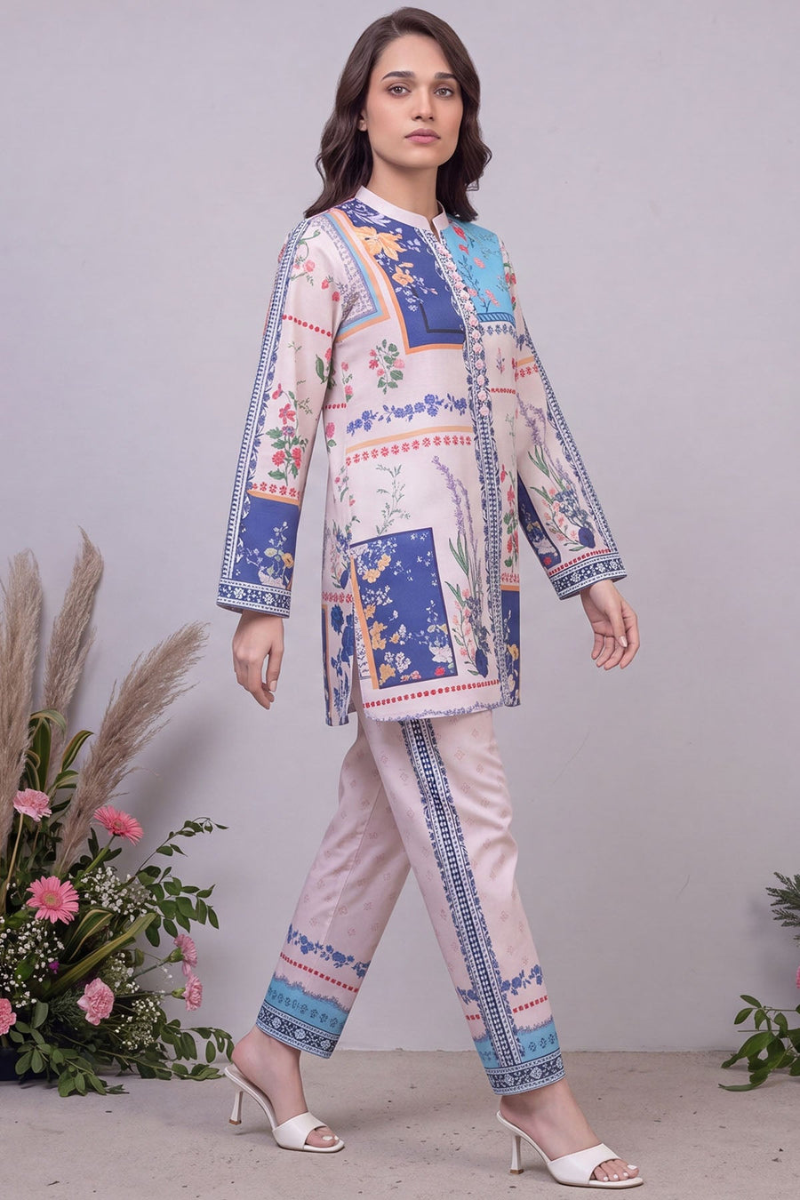 Live Digital Printed Cambric 2-Piece Co-Ord Set