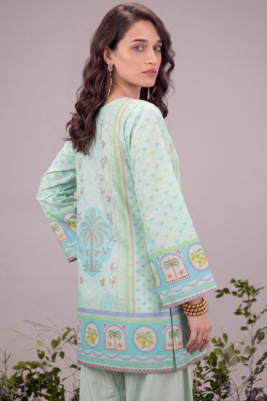 Sirin Digital Printed Cambric 2-Piece Co-Ord Set