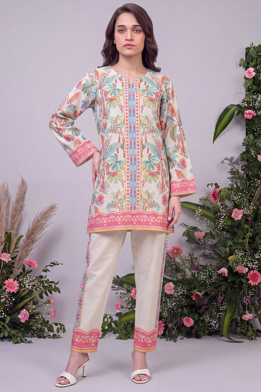 Nova Digital Printed Cambric 2-Piece Co-Ord Set