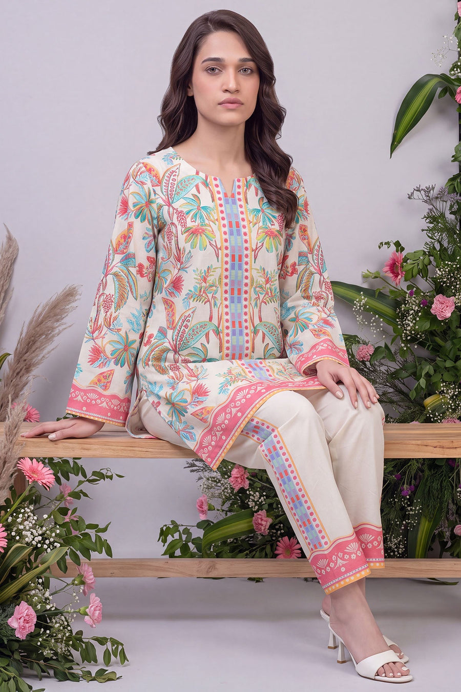 Nova Digital Printed Cambric 2-Piece Co-Ord Set