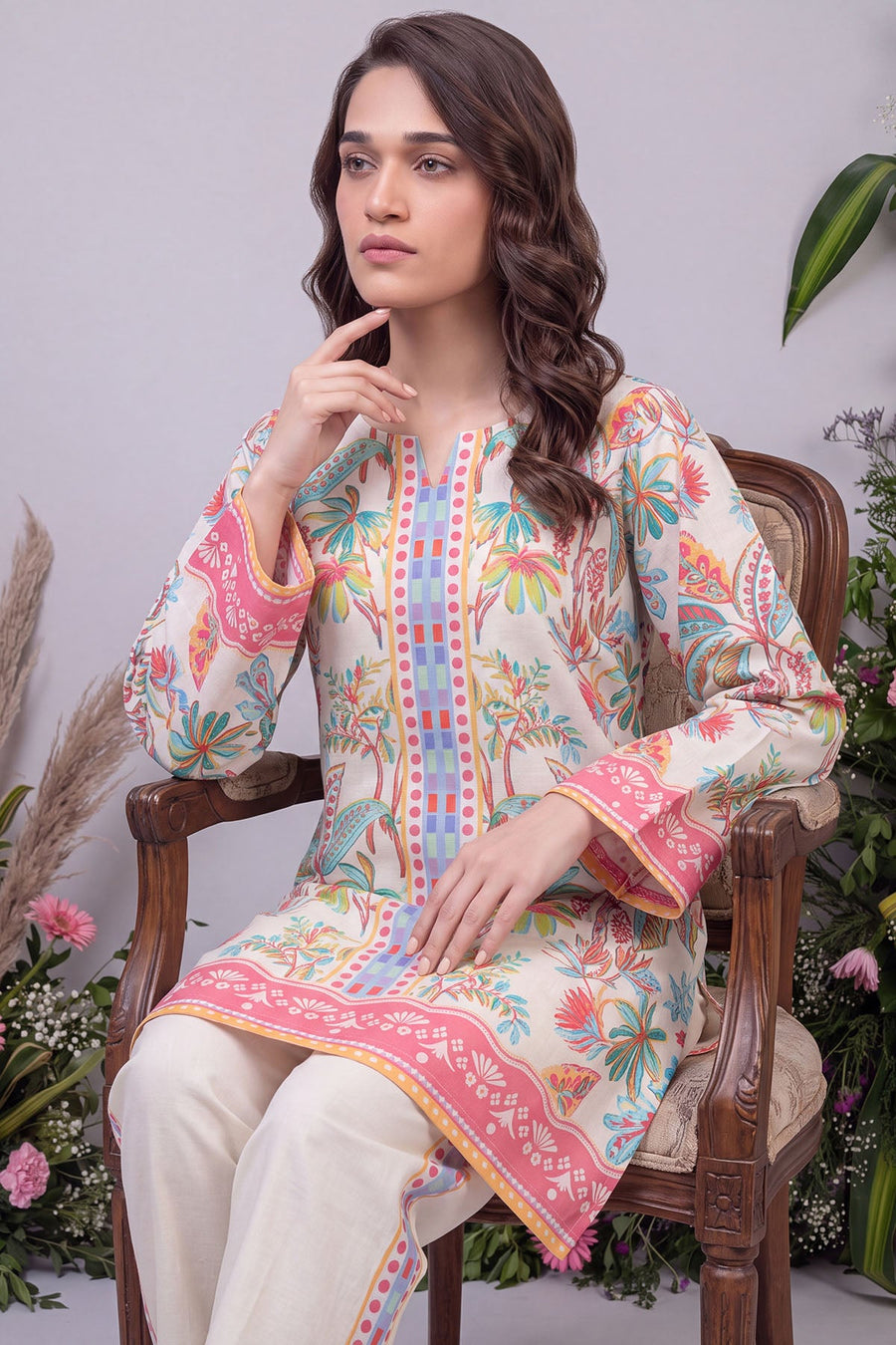 Nova Digital Printed Cambric 2-Piece Co-Ord Set