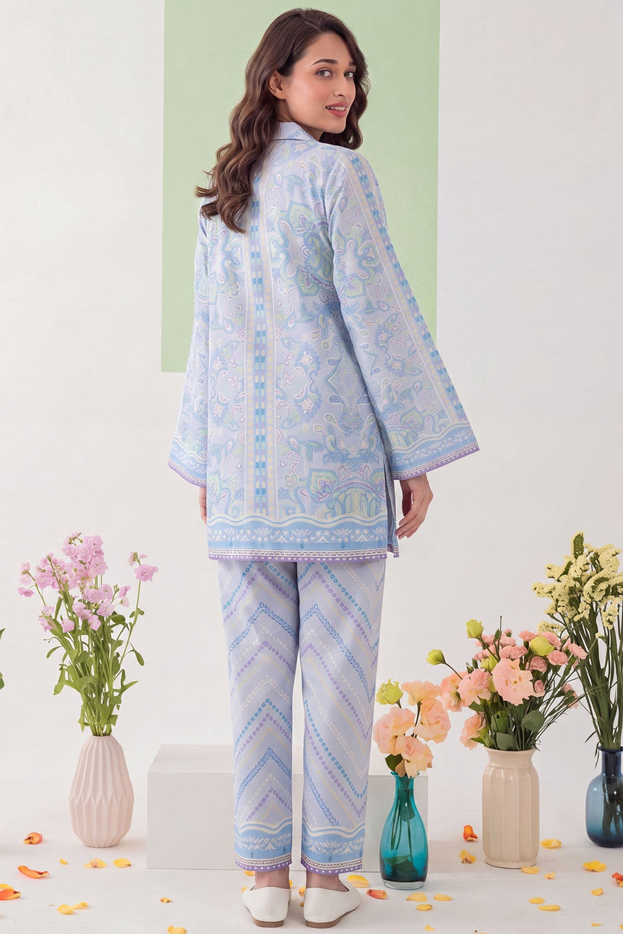 Sail Digital Printed Cambric 2-Piece Co-Ord Set