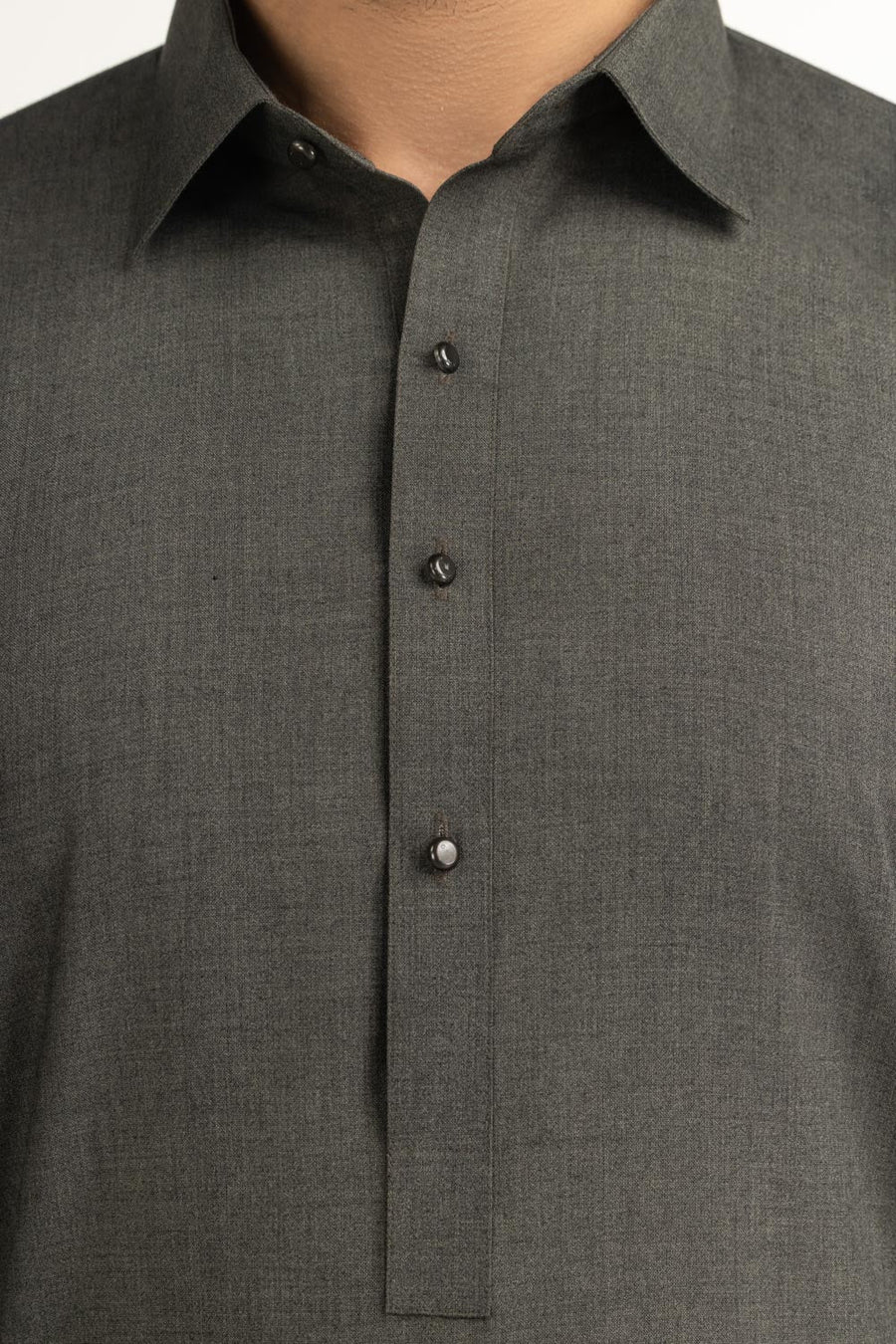 Sage Green Silk 2-Piece Men's Kurta | Premium Mulberry