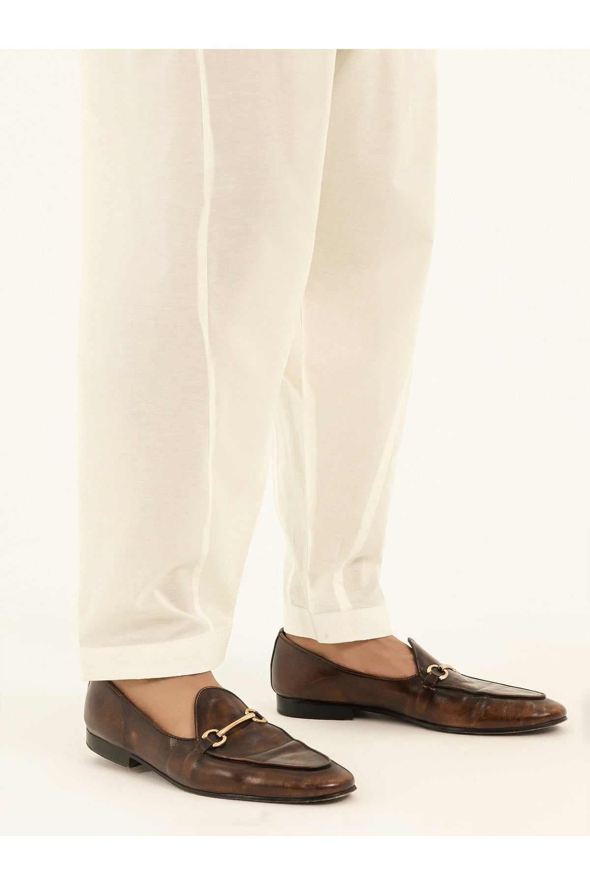 Chocolate Brown Leather Loafer | Gold-Tone Bit Detail