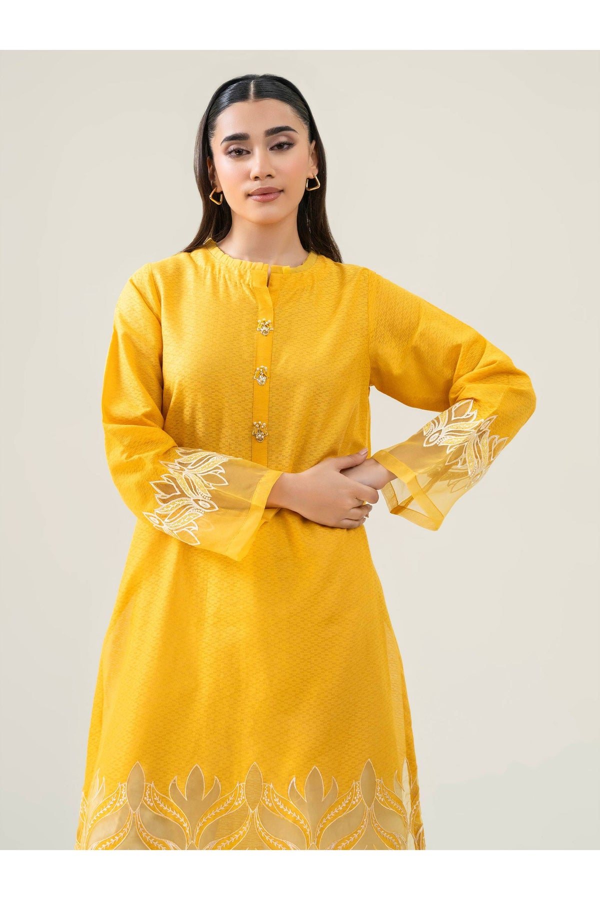 Embroidered Lawn Shirt for Casual Style