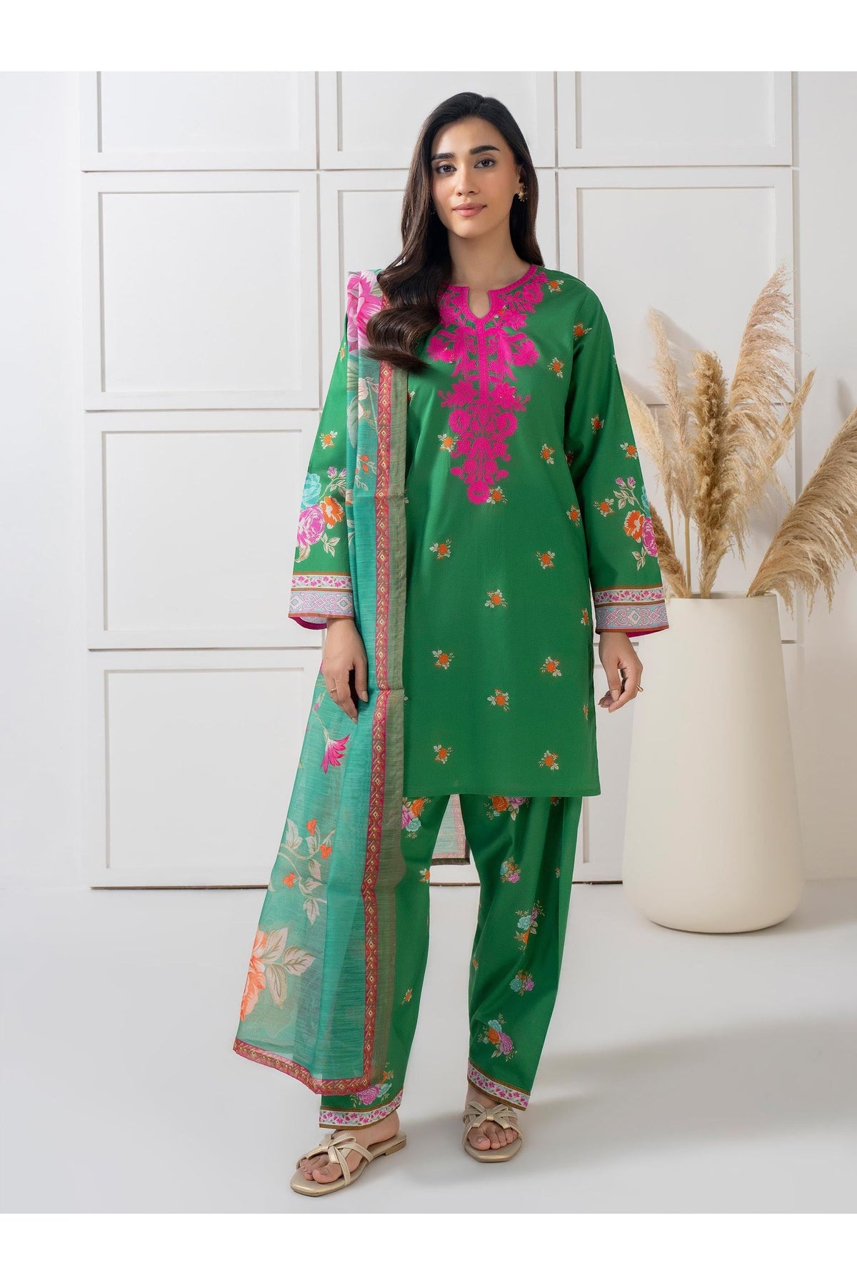 Embroidered 3 Piece Lawn Suit for Everyday Wear