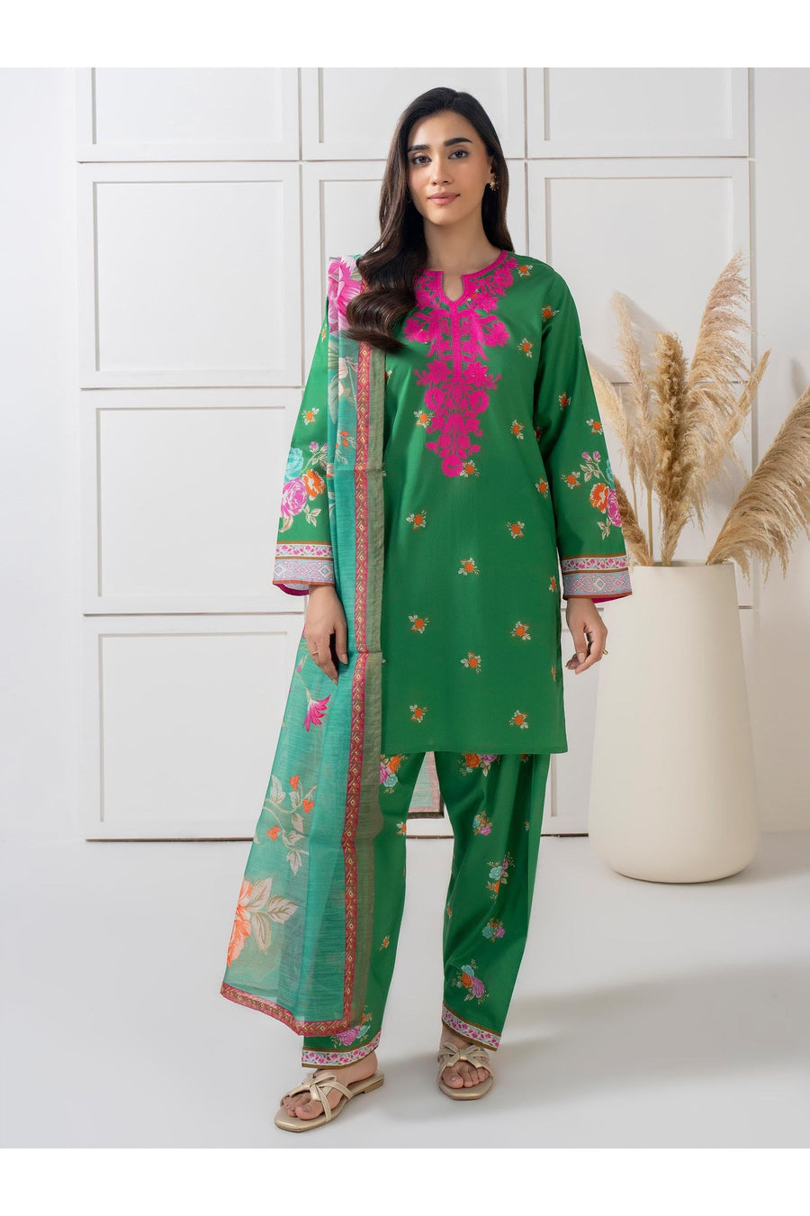 Embroidered 3 Piece Lawn Suit for Everyday Wear