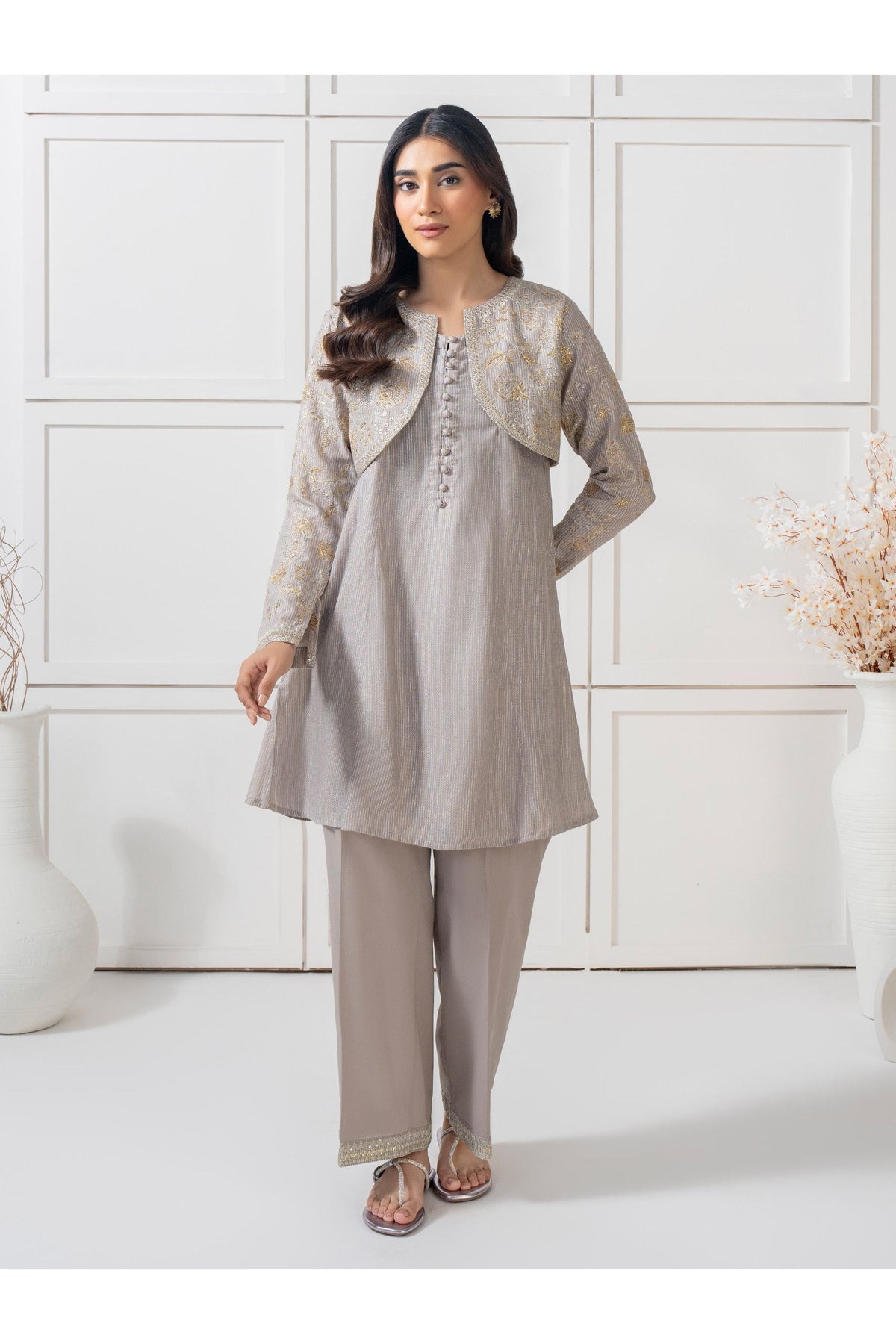 Casual Embroidered 2 Piece Missouri Suit