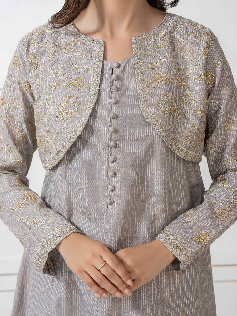 2 Piece Missouri Suit-Embroidered (Pret) - Pehnaawaa