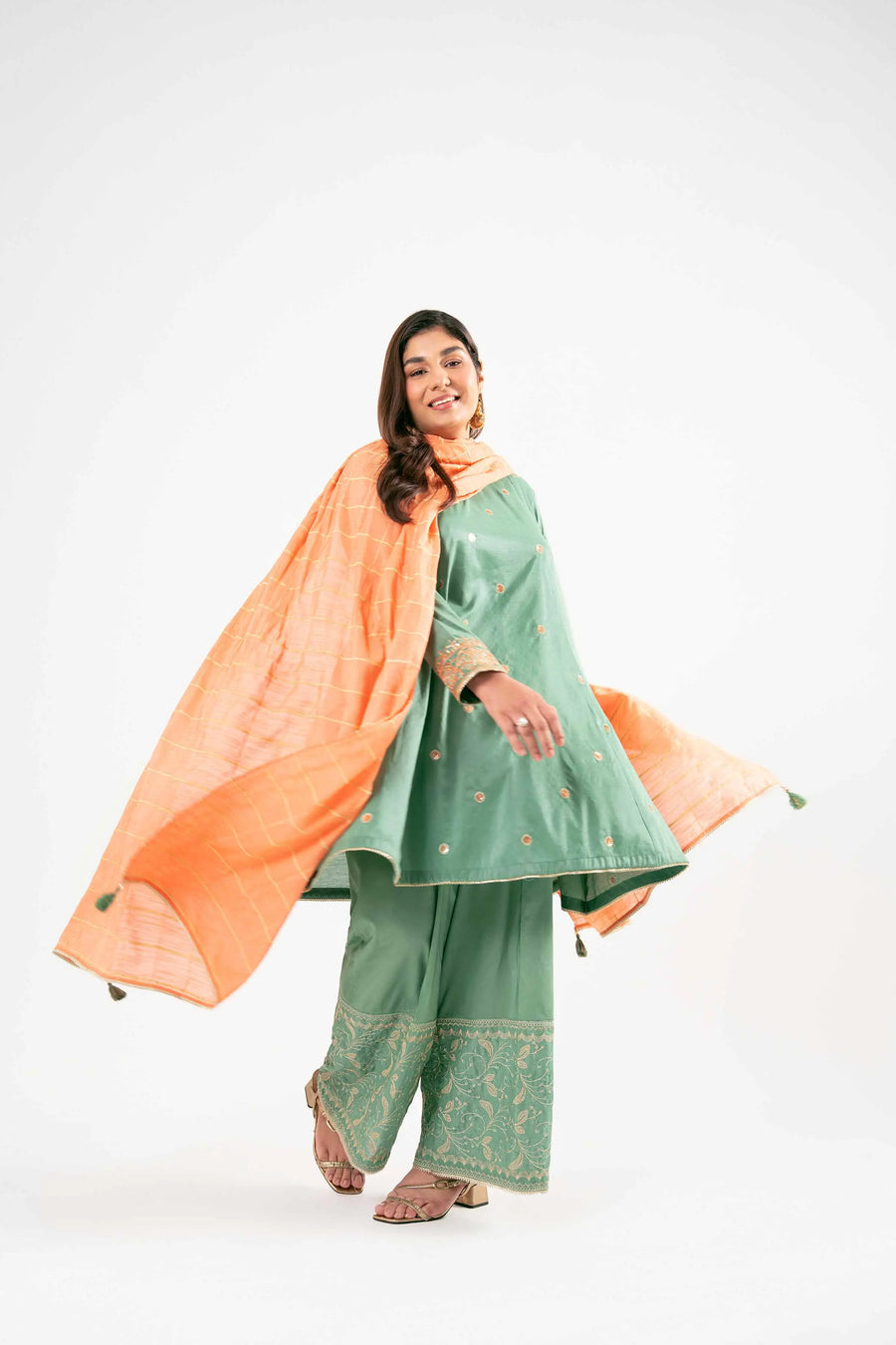 Embroidered 3 Piece Suit for Effortless Style