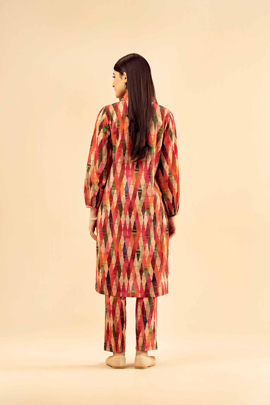 Chic 2-Piece Printed Suit for Effortless Everyday Style