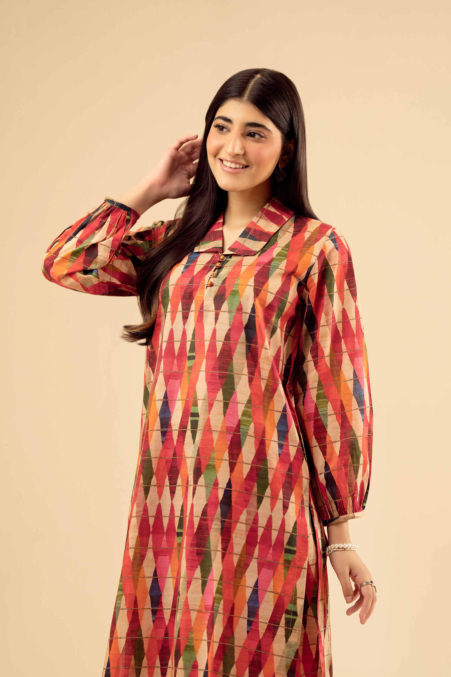 Chic 2-Piece Printed Suit for Effortless Everyday Style