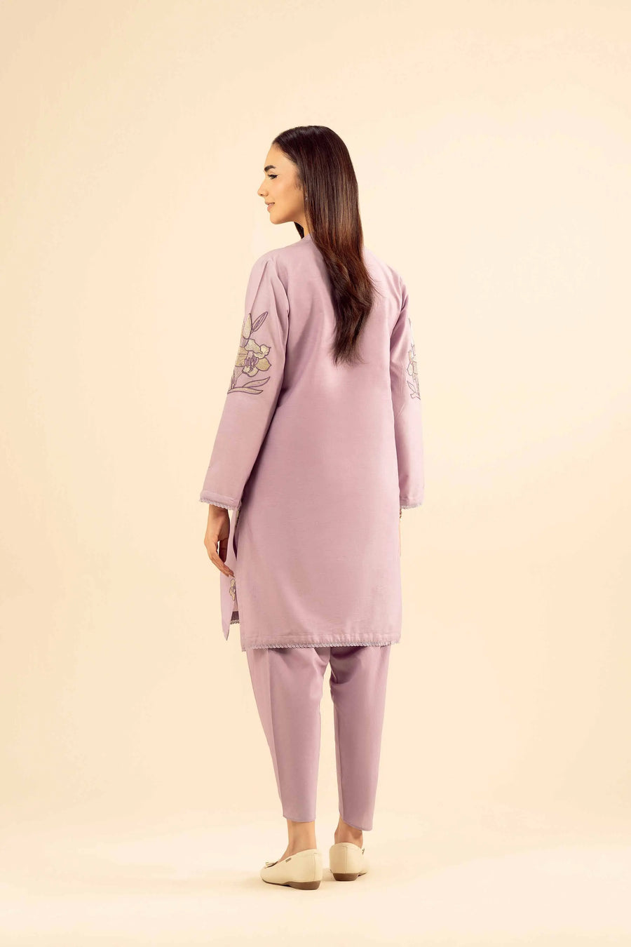 Stylish 2 Piece Embroidered Suit for Effortless Everyday Wear