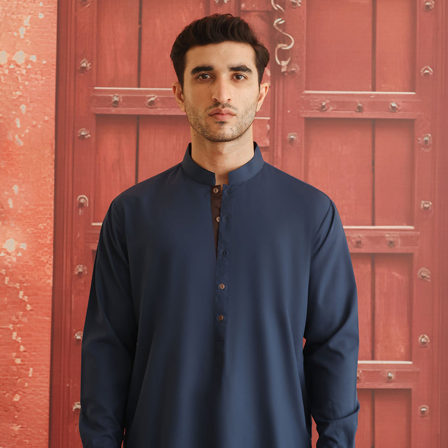 Poly Viscose Blue Wing Teal Classic Fit Suit - Pehnaawaa