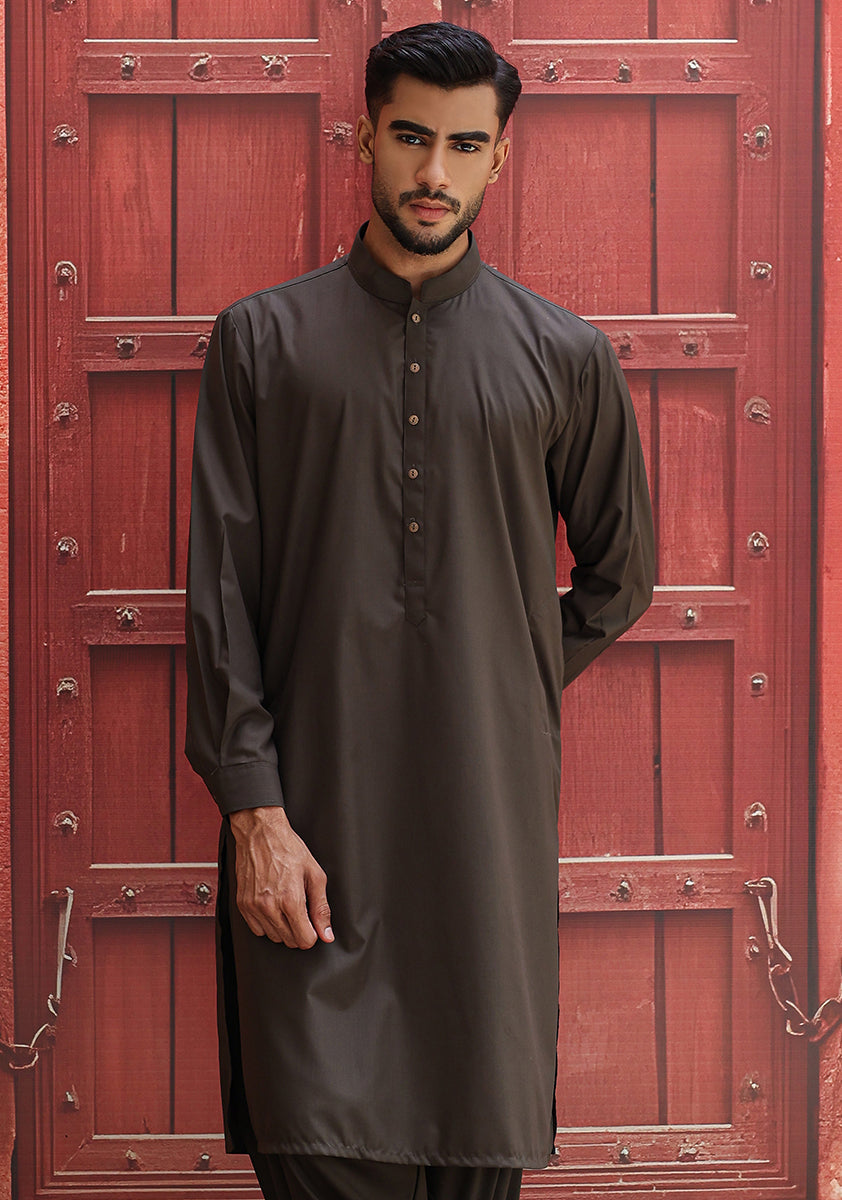 Poly Viscose Rosin Slim Fit Suit