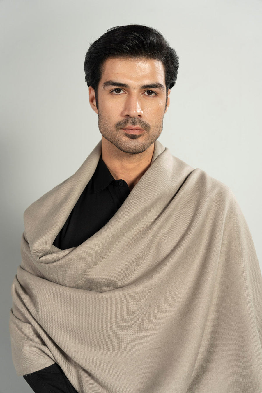 Ivory Cotton 3-Piece Kurta Set | Band Collar