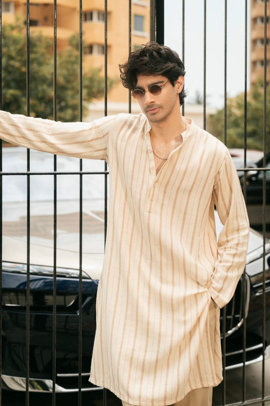 Premium Yarn-Dyed Cotton Kurta India - Pehnaawaa
