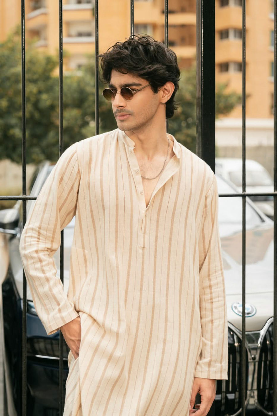 Premium Yarn-Dyed Cotton Kurta India - Pehnaawaa