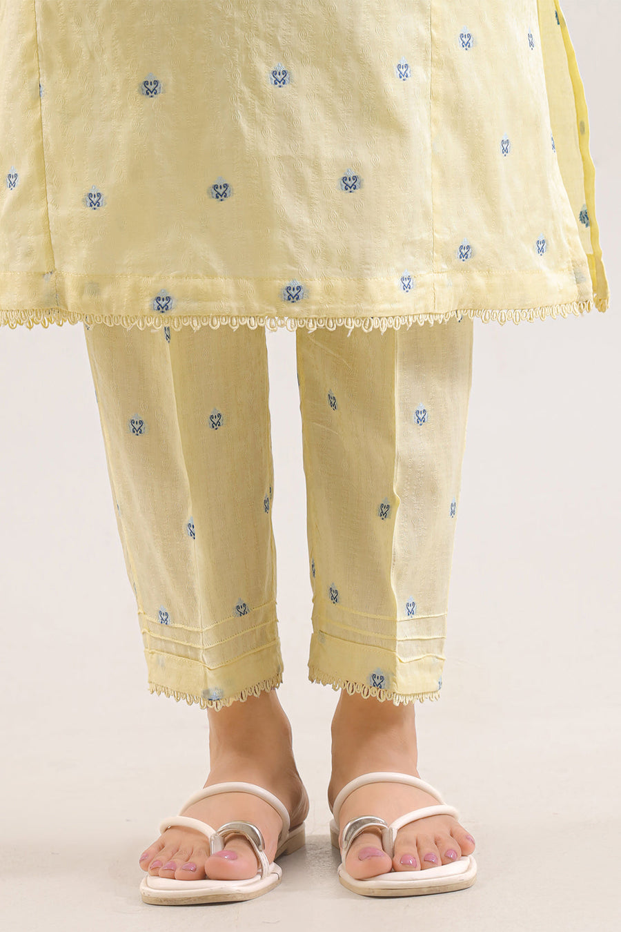 Embroidered Jacquard Cotton Stitched Shirt