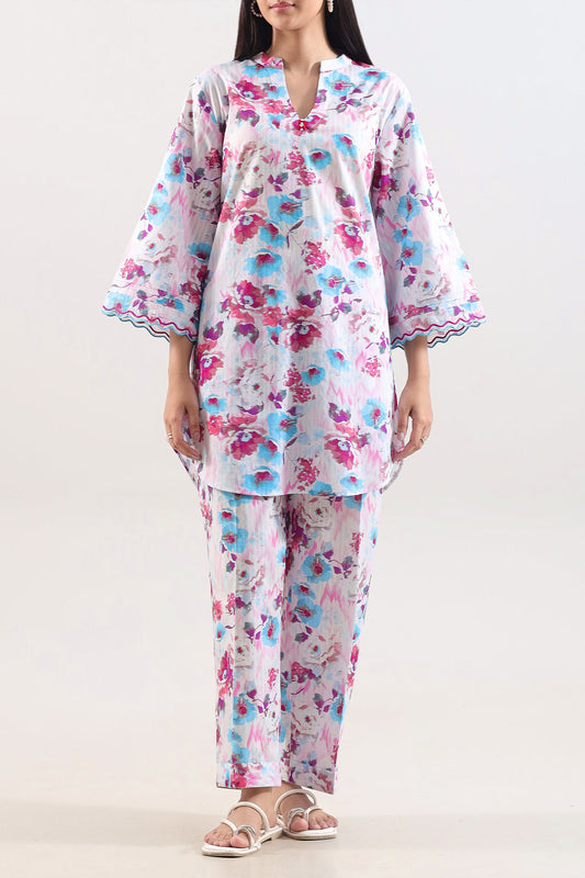 Stitched Printed Embroidered Lawn 2 Piece (Shirt/Trouser) - Pehnaawaa