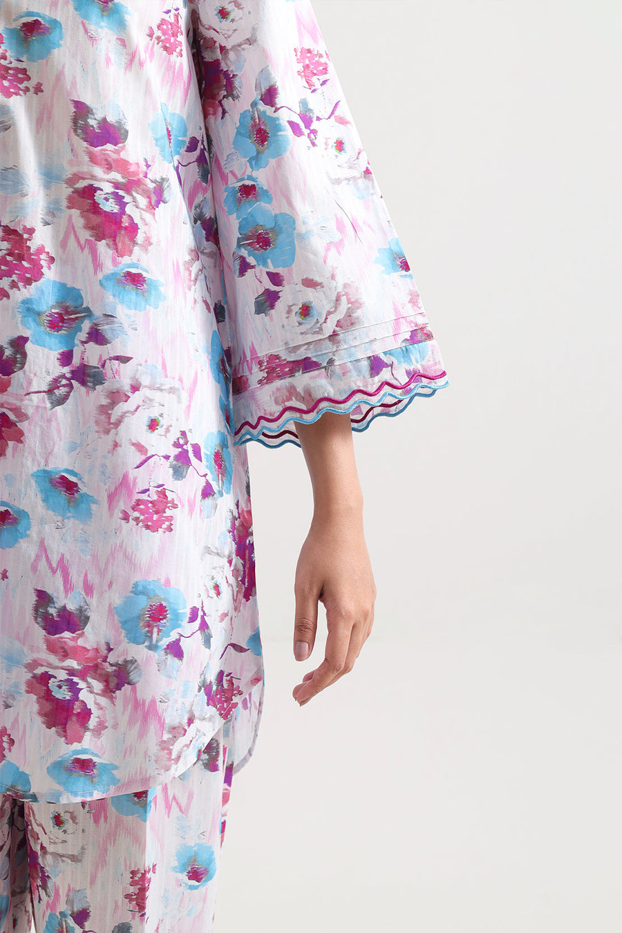 Stitched Printed Embroidered Lawn 2 Piece (Shirt/Trouser) - Pehnaawaa