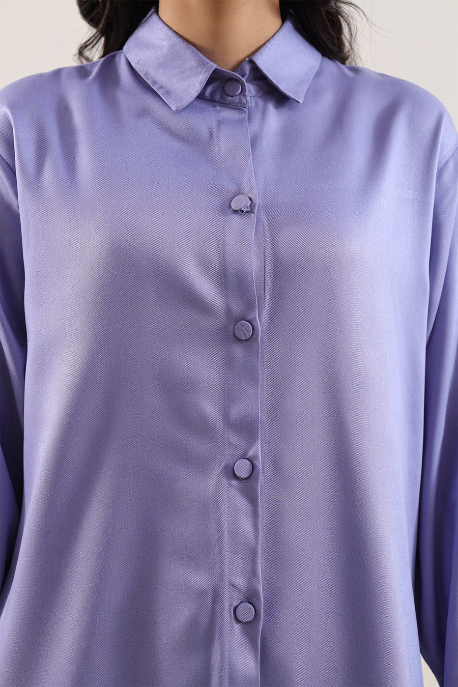 Solid Viscose Twill Stitched Shirt - Pehnaawaa