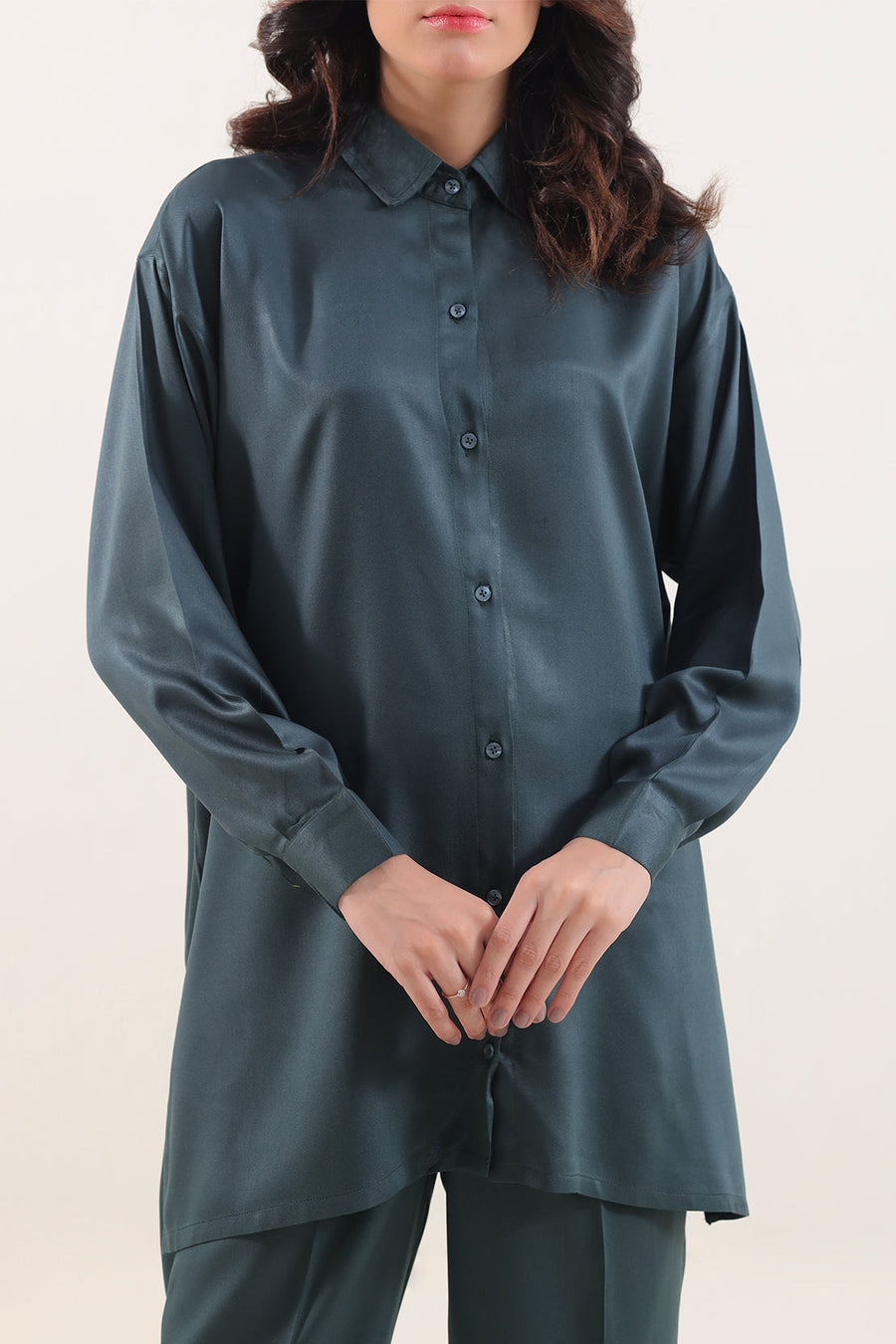 Solid Smooth Flow Stitched 2 Piece (Shirt/Trouser)