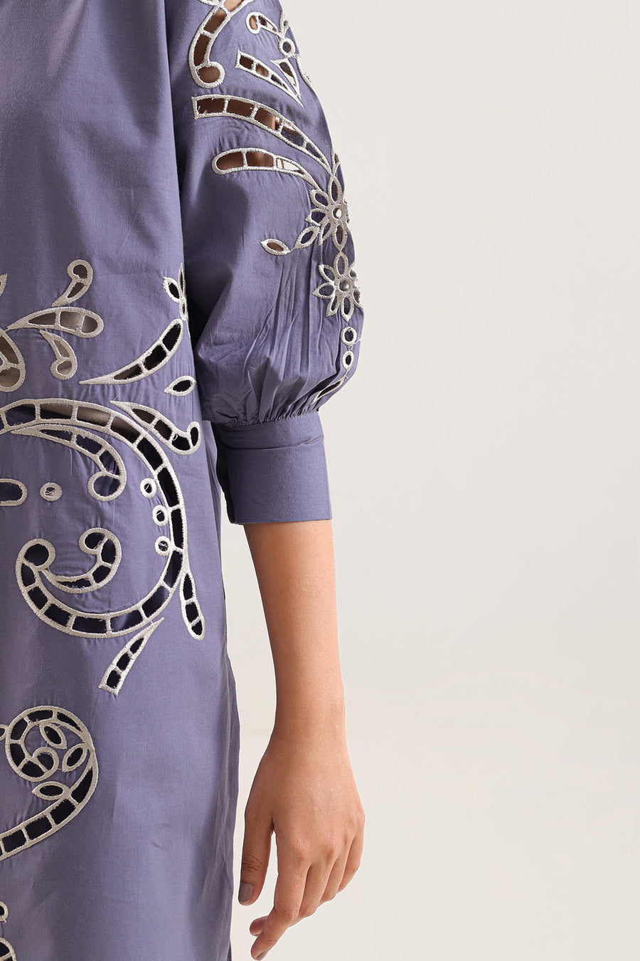 Solid Embroidered Poplin Stitched 2 piece (Shirt/Trouser)