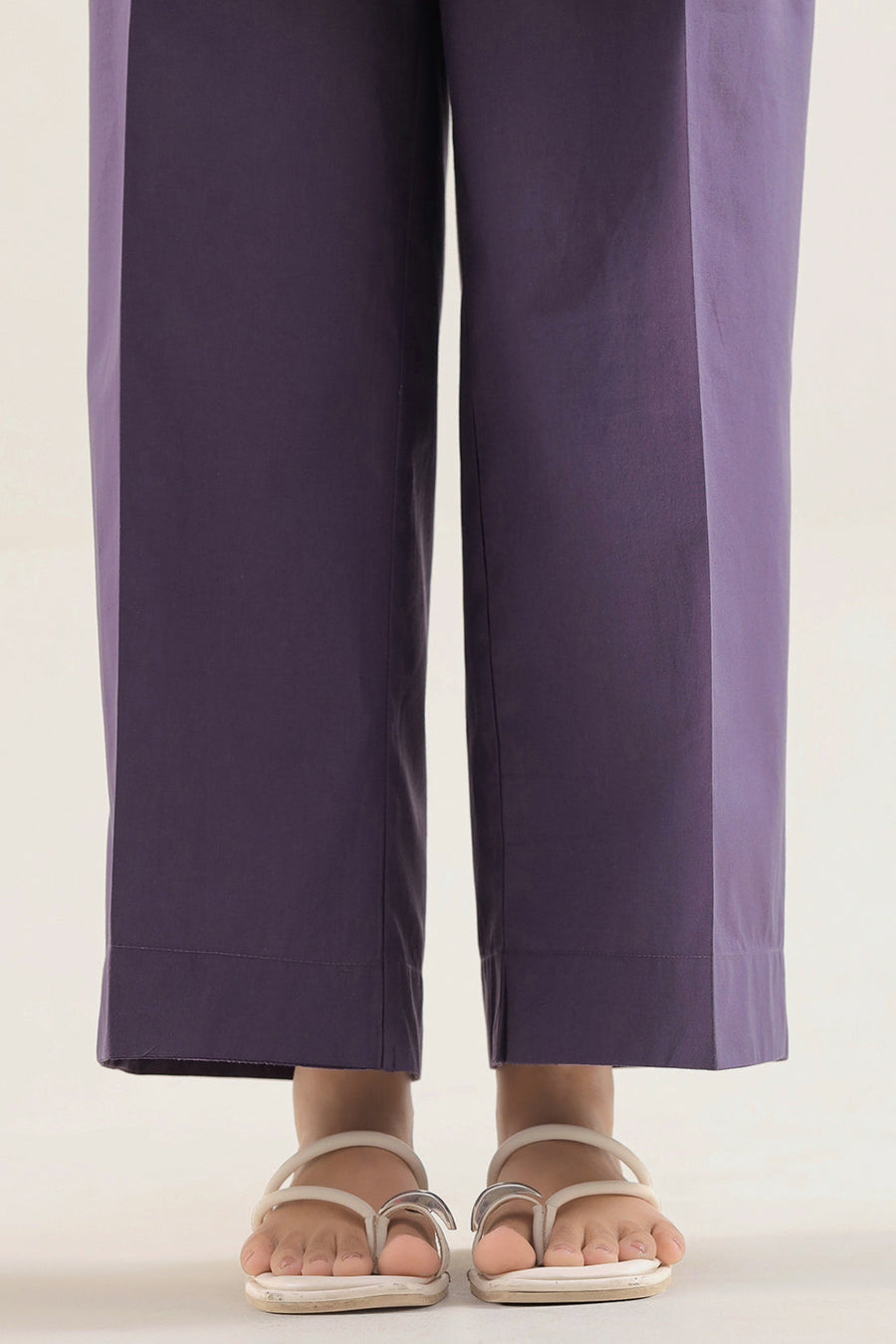 Solid Embroidered Poplin Stitched 2 piece (Shirt/Trouser) - Pehnaawaa