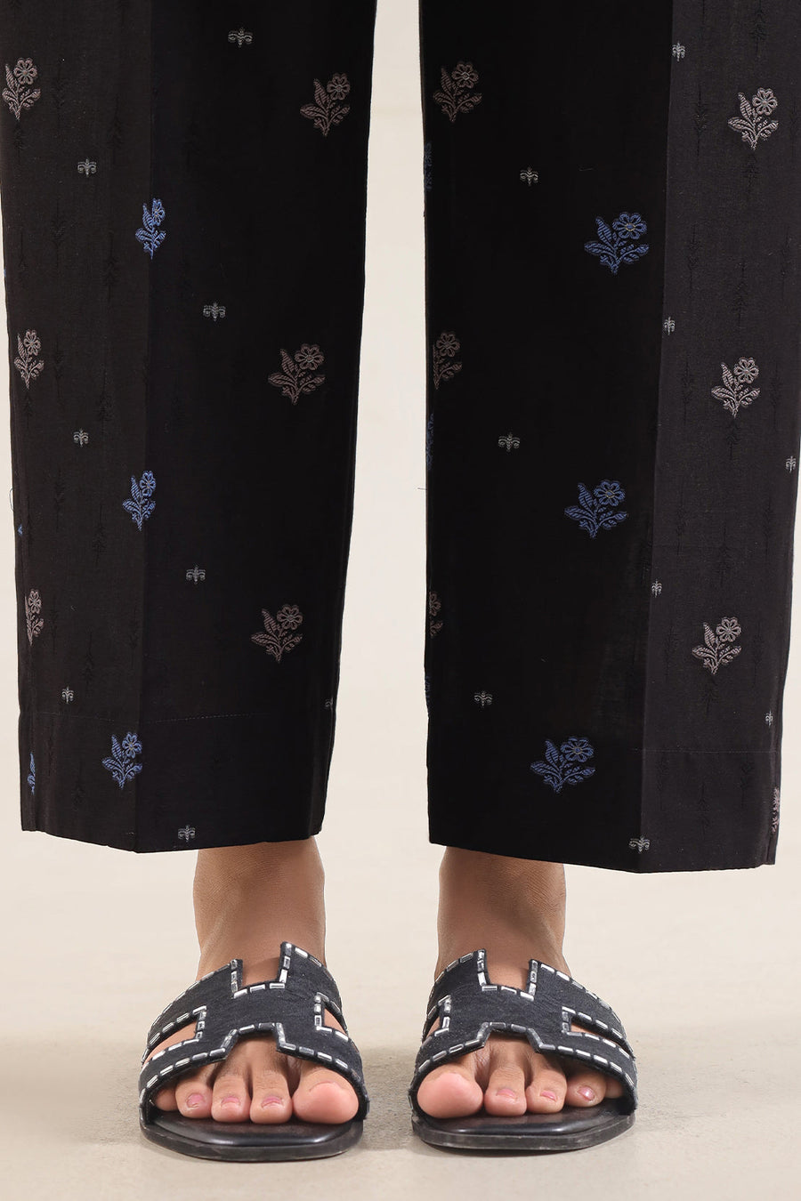 Embroidered Cotton Jacquard Stitched 2 Piece (Shirt/Trouser)
