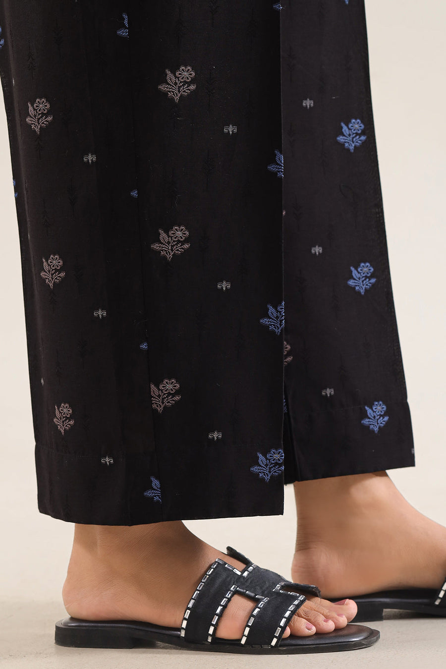 Embroidered Cotton Jacquard Stitched 2 Piece (Shirt/Trouser)