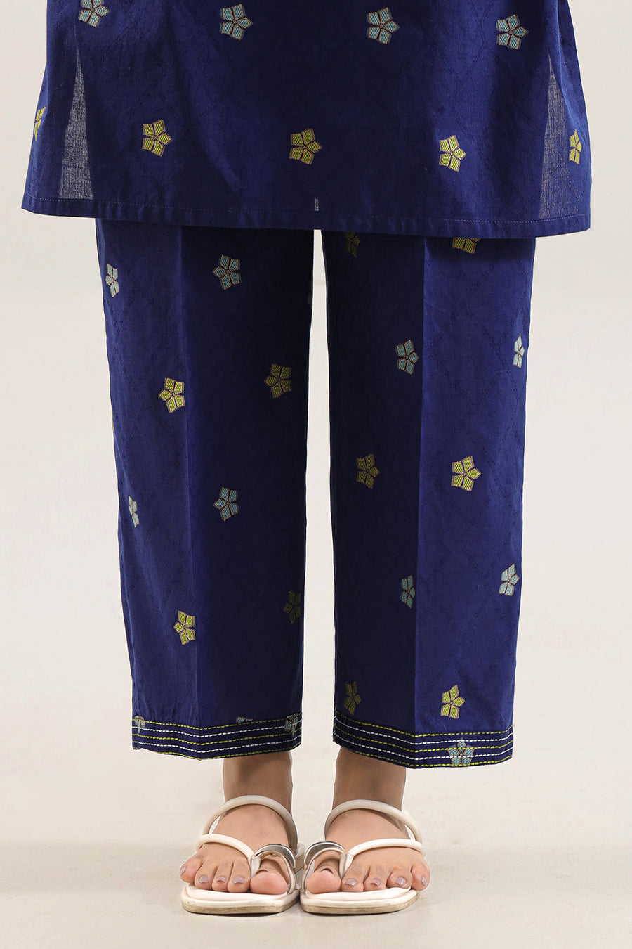 Embroidered Cotton Jacquard Stitched 2 Piece (Shirt/Trouser) - Pehnaawaa