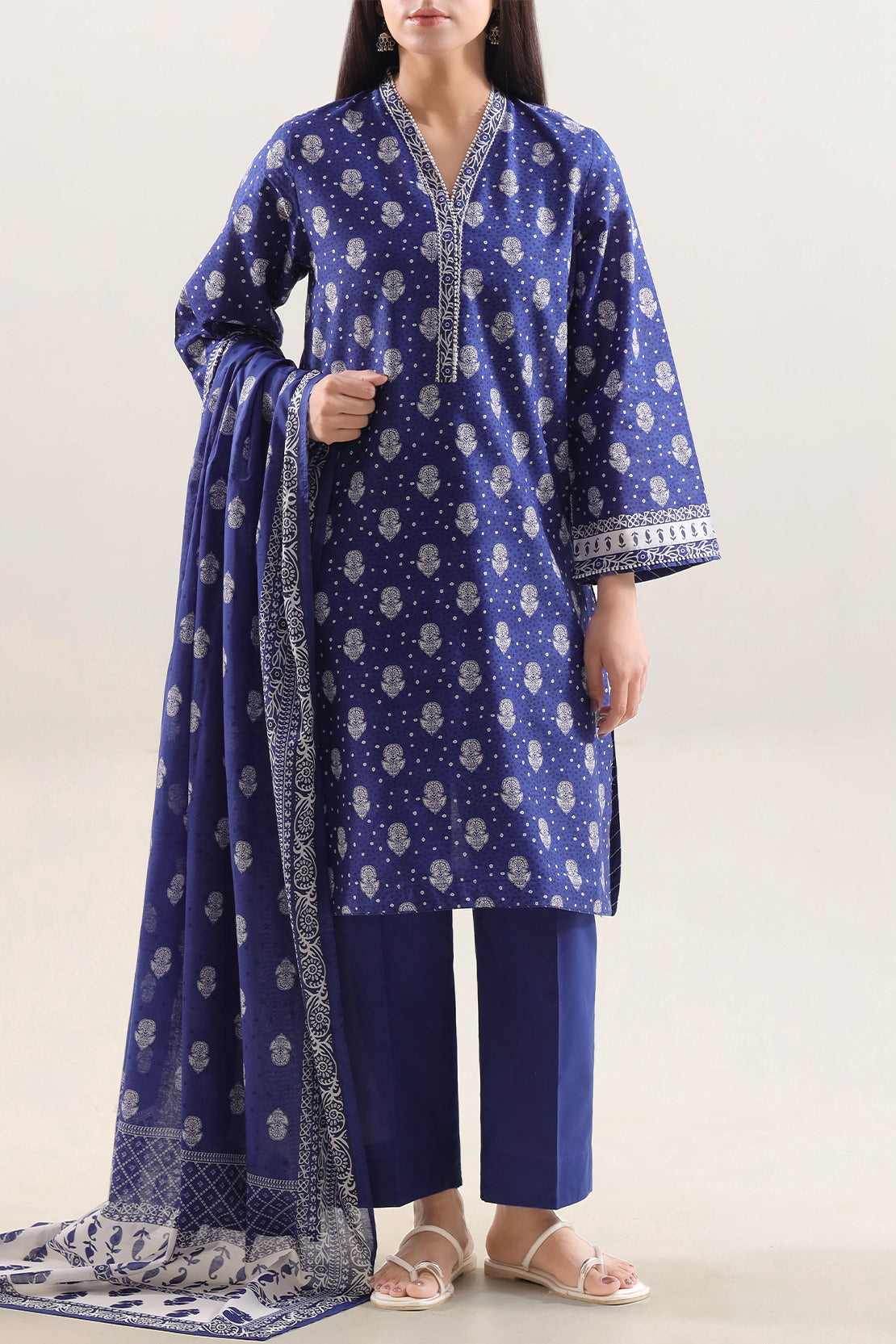 Printed Embroidered Stitched Lawn 3 Piece