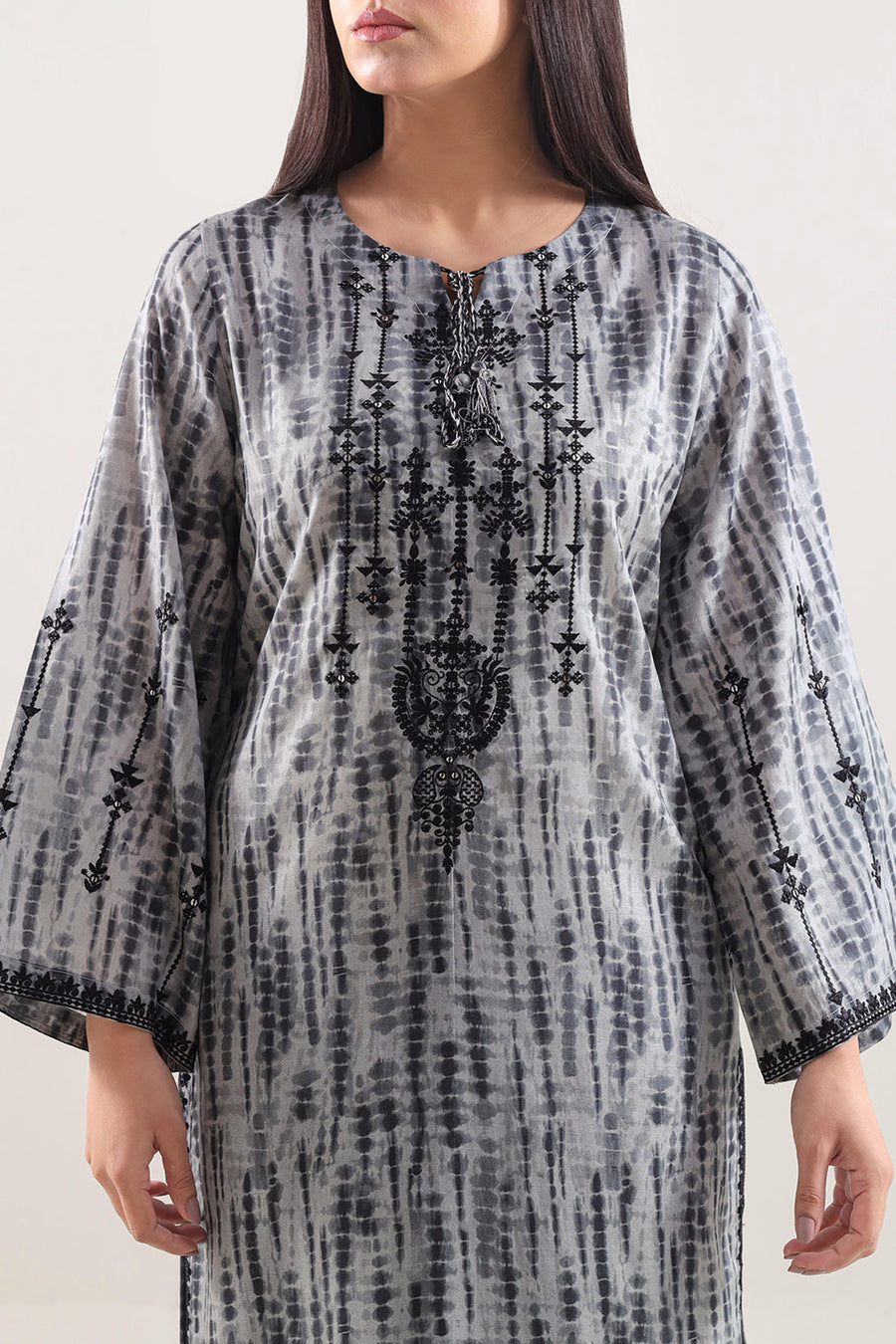 Printed Embroidered Arabic Lawn Stitched 2 Piece (Shirt/Trouser) - Pehnaawaa